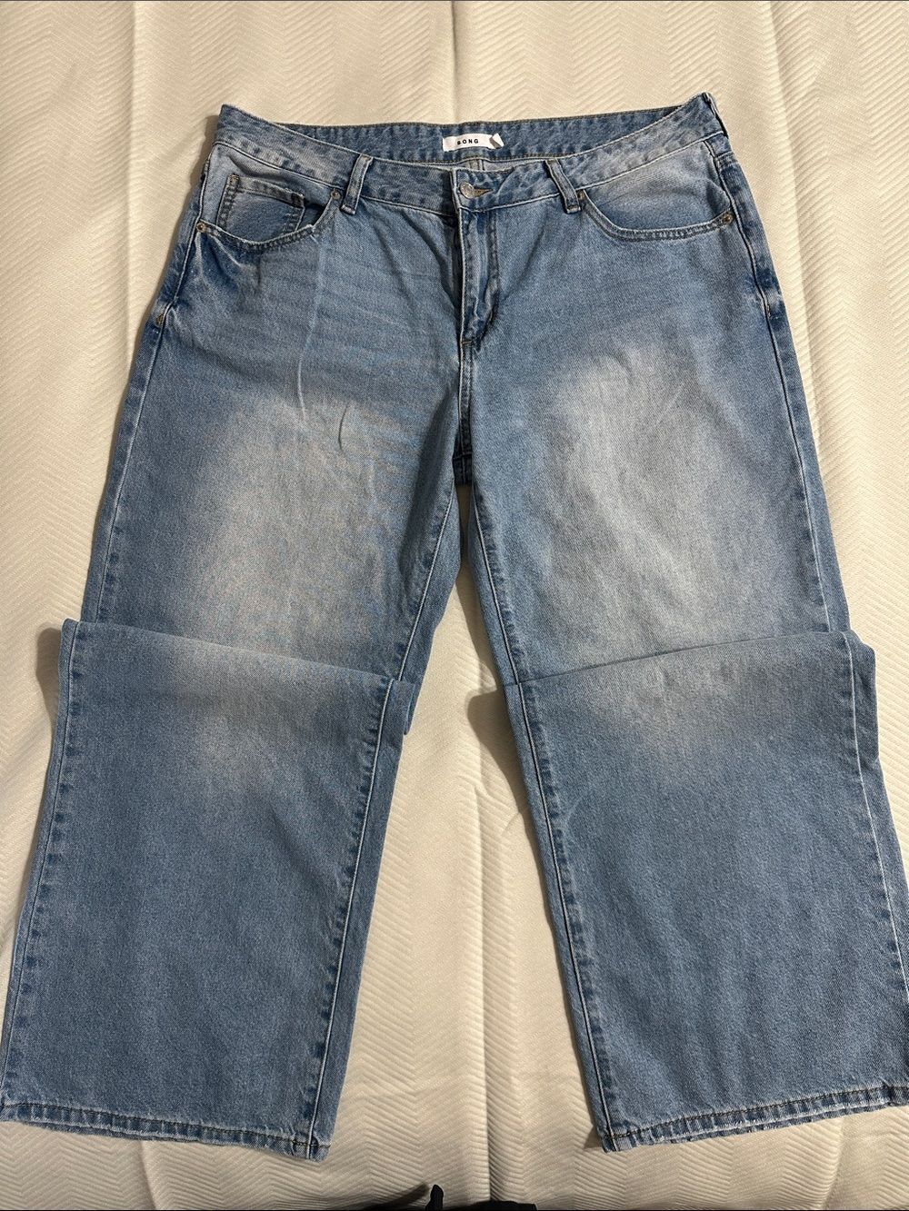 S.O.N.G. Relaxed Light Blue Women's Jeans - Casual Wide-Leg Fit - 13